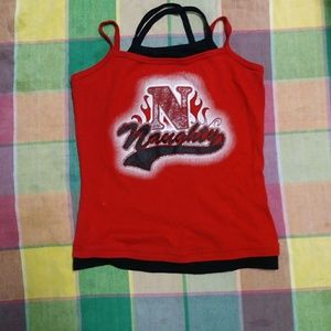 Sold! Naughty multi strap graphic tank